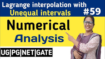 B.Sc-final year mathematics, Numerical analysis part-59,Lagrange