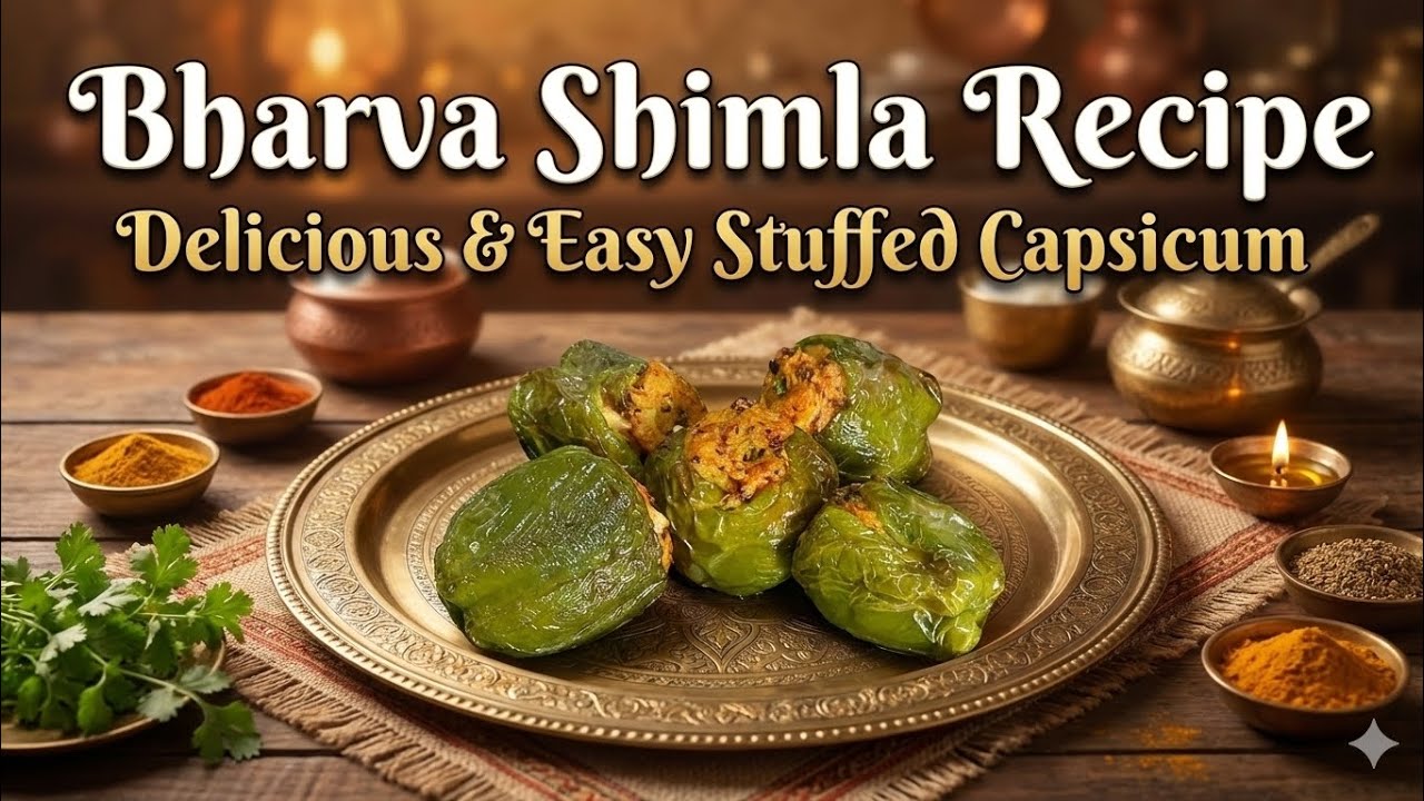 Bharwa Shimla Mirch Recipe | Stuffed Capsicum Lunch & Dinner Special Sabzi | Airfryer Shimla Mirch