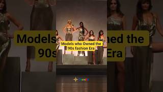 90s Runway Queens | Kate Moss | Cindy Crawford | Tyra Banks 😲 #fashion #models #runway #shorts