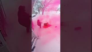 Package THIEF picks the wrong house to STEAL from 🫟💥🤣 #shorts