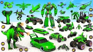 Army Robot Car Jet Tank Transformation Bus Game New 2025 Super Robot Fight in City- Android Gameplay screenshot 2