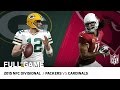 2015 NFC Divisional Round: Packers vs. Cardinals | "Fitzgerald's Legendary Day" | NFL Full Game