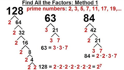 Algebra - Ch. 6: Factoring (8 of 55) How to find All the Factors: Method 1