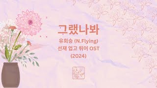 Karaoke (Original Key) | I Think I Did 그랬나봐 | Yoo Hwe Seung (N.Flying) | Lovely Runner OST (2024)