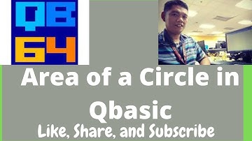 Area of The Circle in QBasic