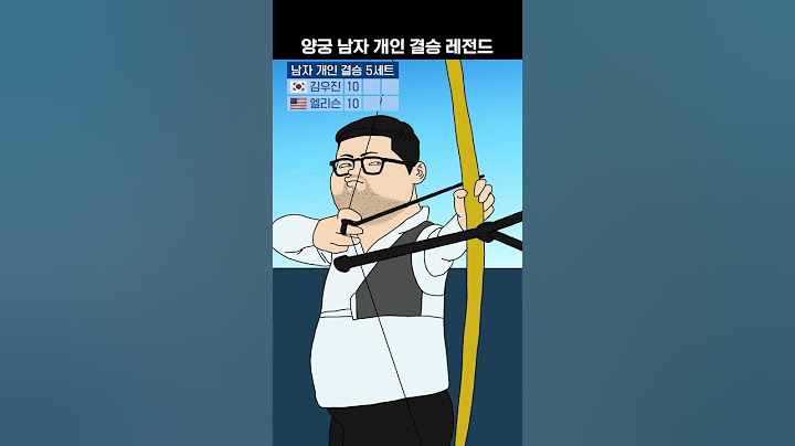 2024 파리올림픽 양궁 남자 개인 결승 리액션 【일상툰】