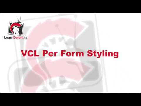 Per Form VCL Styling - Delphi #151
