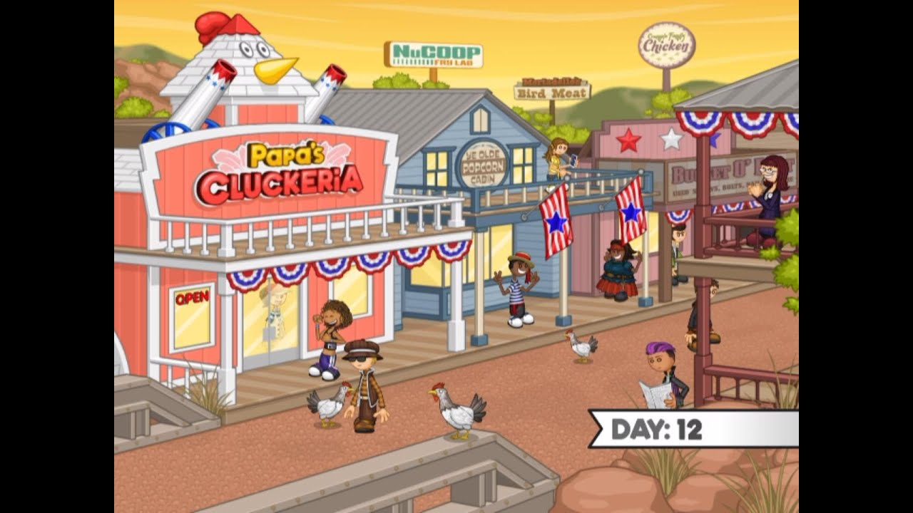 Flipline Studio Papa's Cluckeria Day 12 happyman Happy Game Series