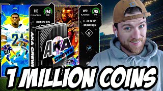WE SPENT 1 MILLION COINS ON AKA CREWS PACKS 🤯 Madden 24