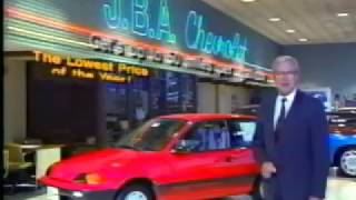 J.B.A. Chevrolet (in Glen Burnie, MD) Geo Metro ad from 1991