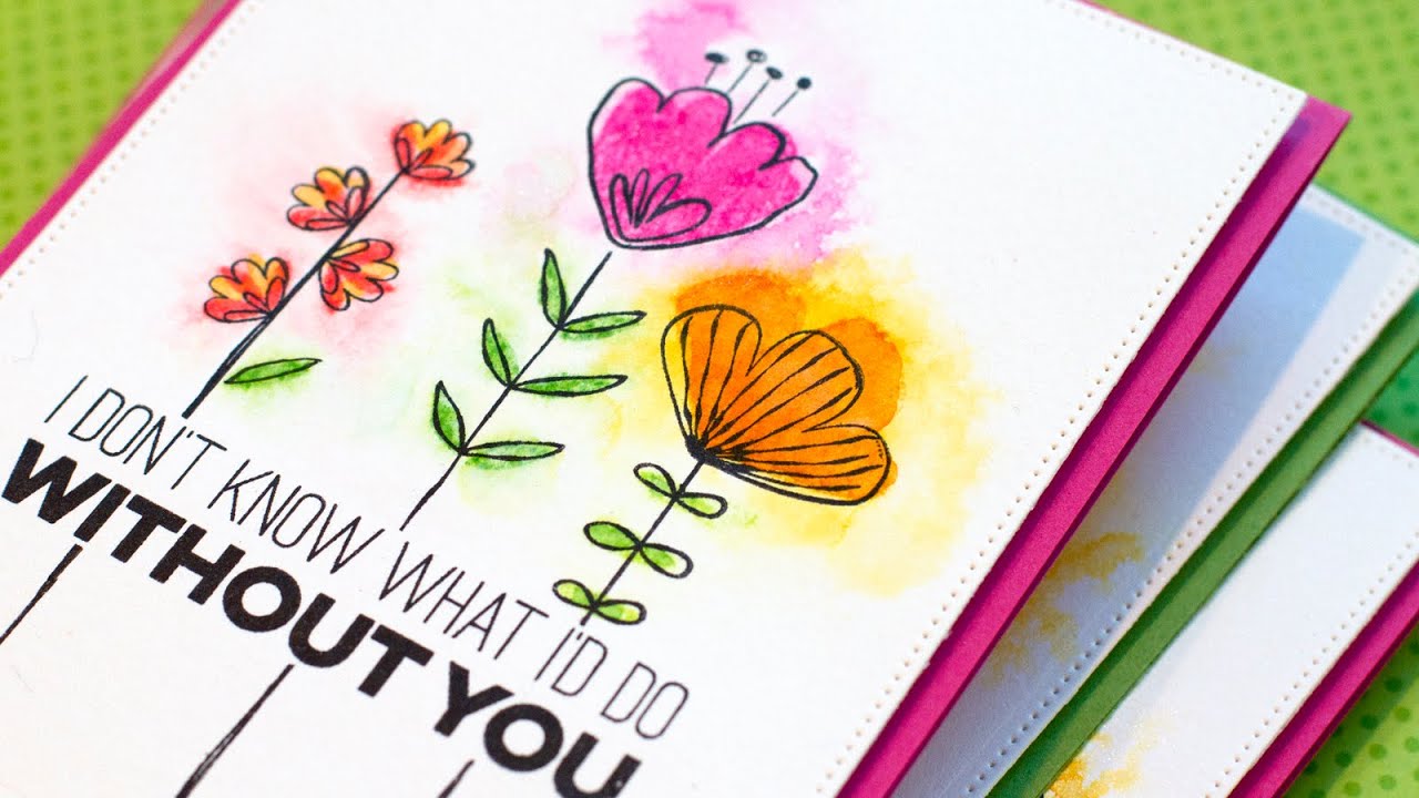 Reactive Distress Ink Watercolor