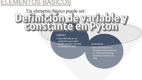 C.3. Definición de variable y constante en Pyton