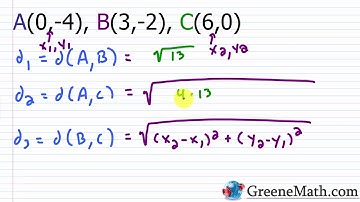 How to Determine if Three Points are Collinear (Distance Formula)