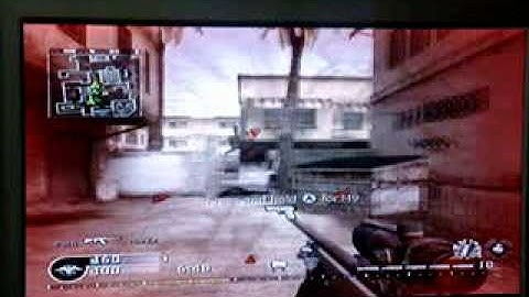cod4 wii reflex quickscoping and ACOG sniping 
