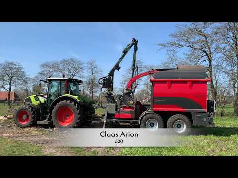 Takken kneuzen Gemeente Opsterland met een Claas Arion 530