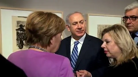 PM Netanyahu and Chancellor Merkel Visit Yad Vashe...