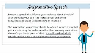 Informative Speech and Demonstration Speech Overview