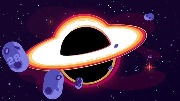 Powerpoint Drawing - Blackhole - Kurzgesagt Style