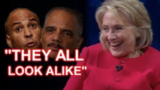 Hillary Clinton Let's a VERY RACIST Joke Slip!
