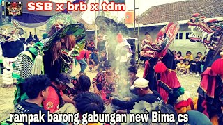 rampak barong gabungan‼️di jaranan new Bima cs SSB brb tdm full penonton