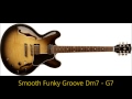 Smooth Funky Groove Dm7 - G7 long backing track