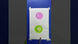 Water drop drawing Heart  #shorts