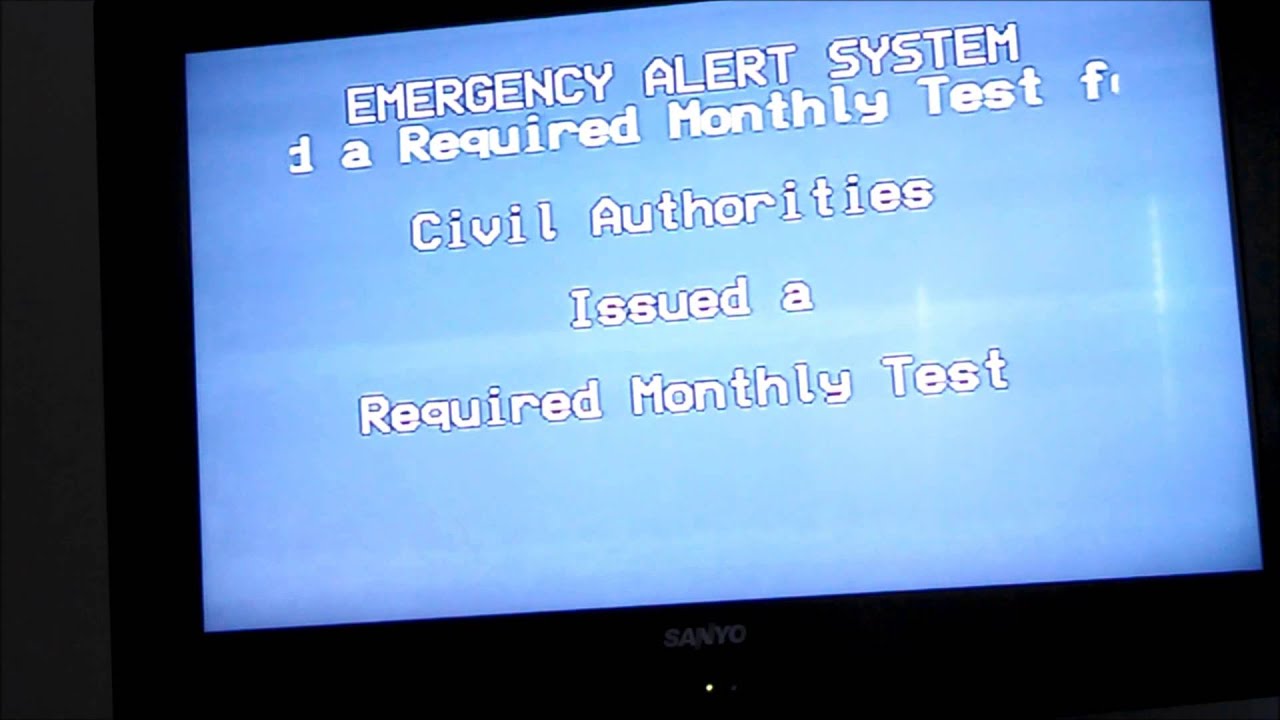 Alert System Test Emergency Alert System Test on New Year's Day 2013 - YouTube