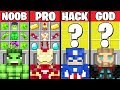 Minecraft Battle: AVENGERS SUPERHERO CRAFTING CHALLENGE - NOOB vs PRO vs HACKER vs GOD ~ Animation