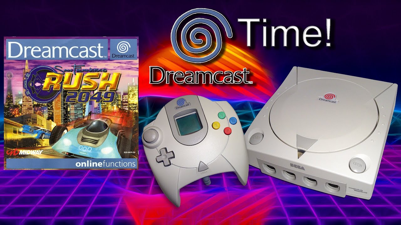 Jeu Sega Dreamcast Rush 2049, Disque étiquette Blanche, édition Promo "Not For Sale", PAL, Japon