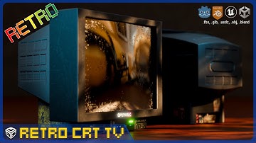 Retro CRT TV (1990s) - Low-Poly, Game-Ready, PBR