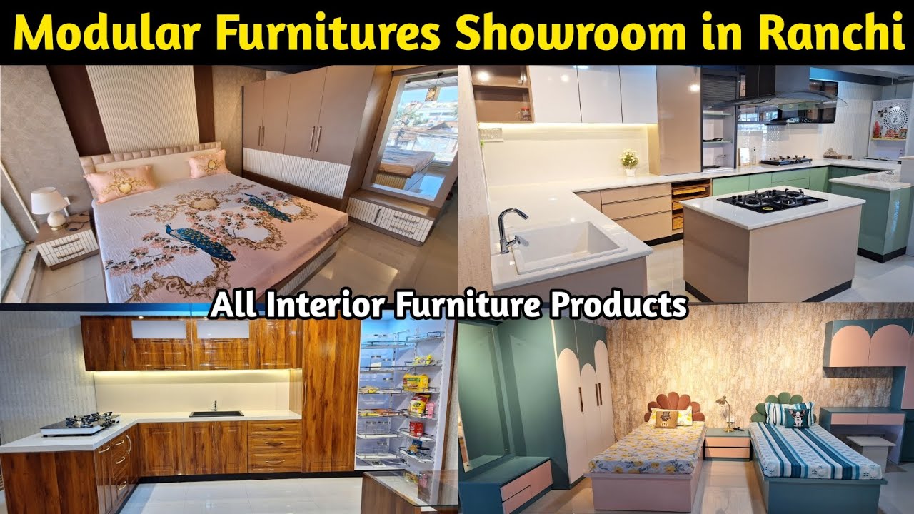 🔥Modular Furnitures Showroom in Ranchi😱 Modular kitchen Design