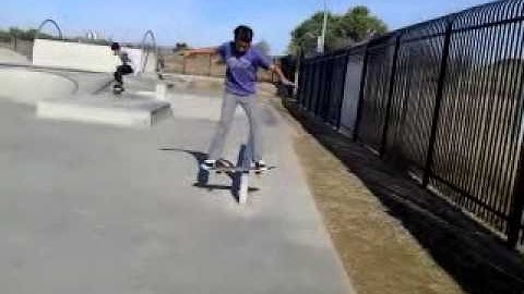 Frontside boardslide 180 out