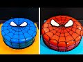 Spider Man Cake Design Ideas | Red Gel Cake Decorating making by Cool Cake Master