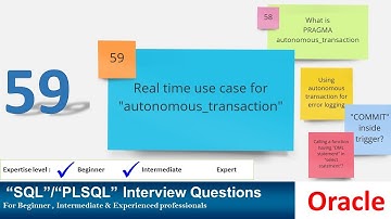 Oracle PL SQL interview question | oracle pragma autonomous transaction real time use case