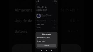 Borrar Caché Android Traccar Manager