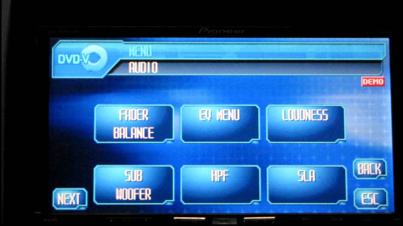 Pioneer avh-p6800dvd  demo