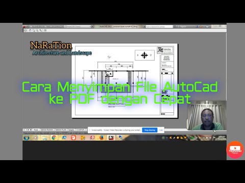 Cara menyimpan file AutoCad ke PDF dengan cepat