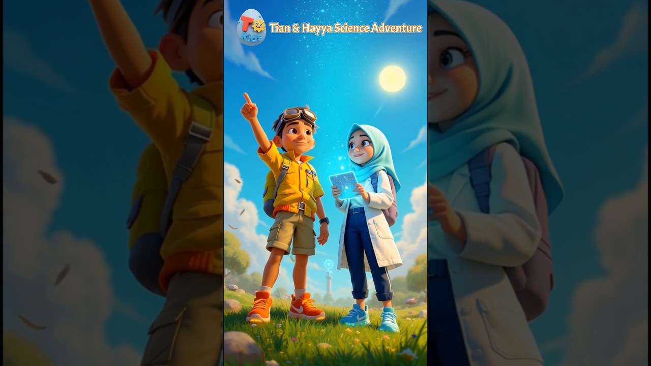 Why Is the Sky Blue? 🌤️ | Tian & Hayya Science Adventure (Short)