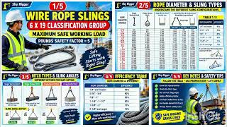 Wire Rope Sling Safe Working Load | 6×19 Classification, Sling Angles & Hitch Types Explained,