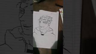 🥶jjk anime 🥵yuji drawing YouTube short Aryan Kelvin anime🔥🔥