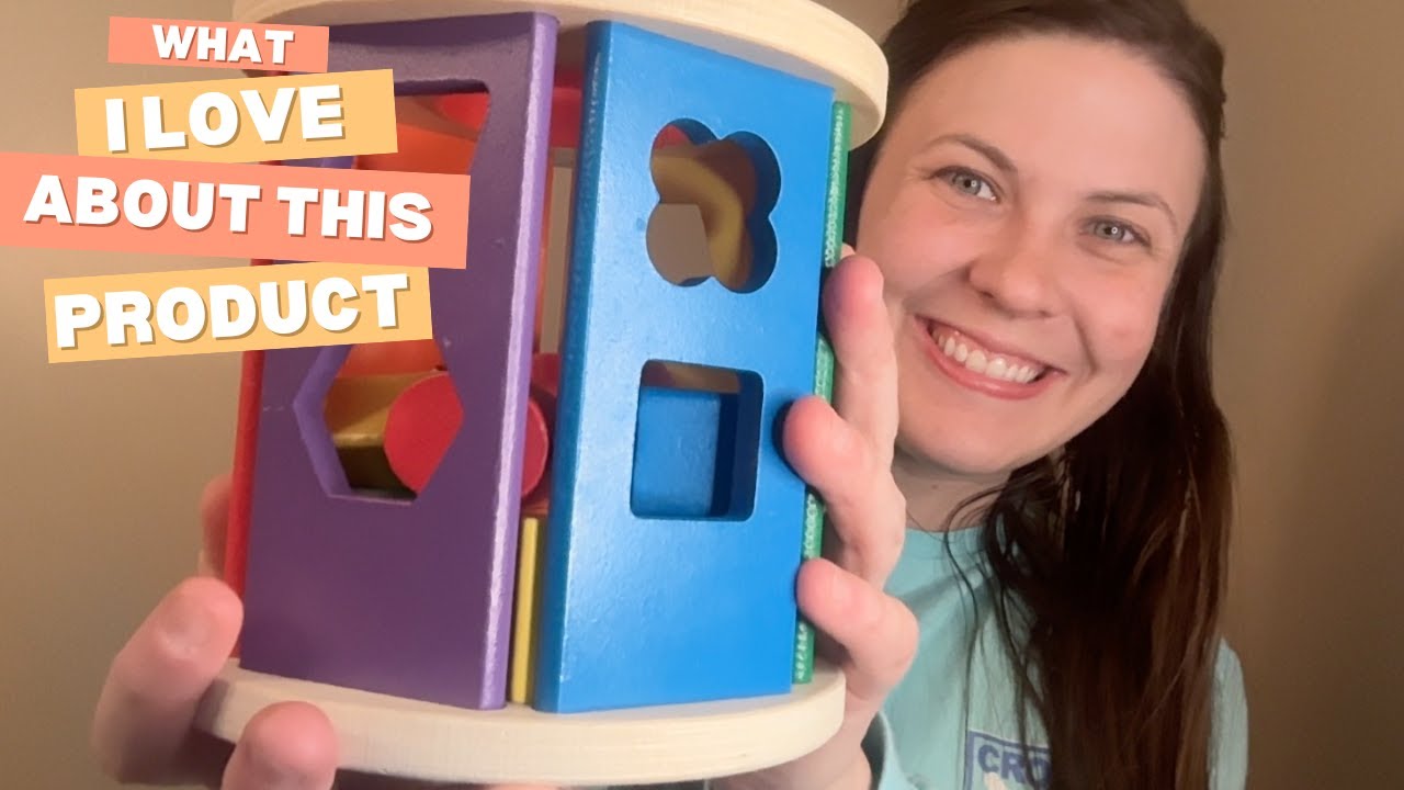 Melissa & Doug Match and Roll Shape Sorter - Classic Wooden Toy