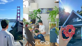 【Vlog】My daily life for 2 days | Drive to the Golden Gate Bridge in San Francisco
