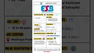 MPESB | Notification 2026 |Vacancy, Salary, Eligibility | Latest Government Jobs 2026 #shorts