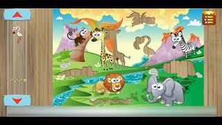 🐘🐒 African Animals - Shape Matching Puzzle 🧩 - Educational Puzzles for Kids (Preschool) Walkthrough