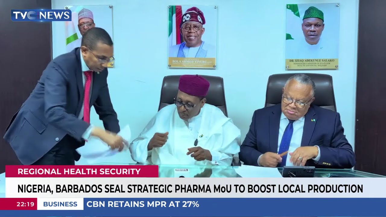 Nigeria, Barbados Seal Strategic Pharma MoU To Boost Local Production