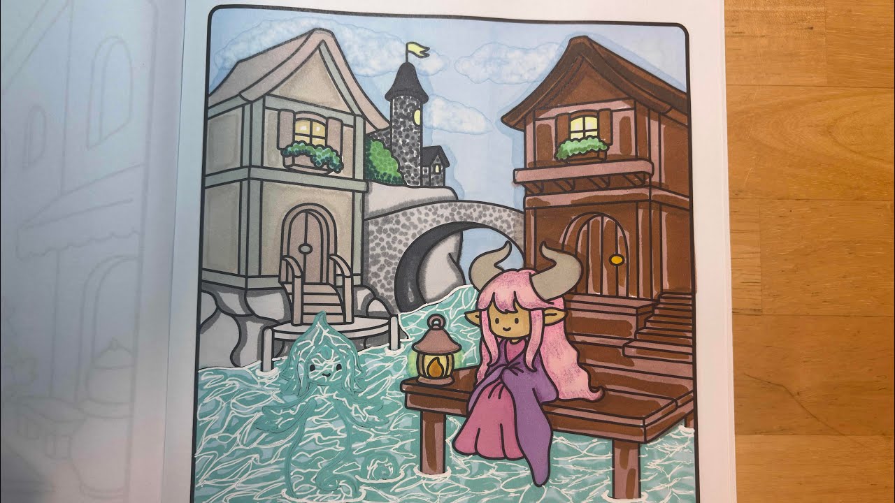 Come colour with me! | Colouring in The Huldrafolk Mythical Creatures by Oda Agda 