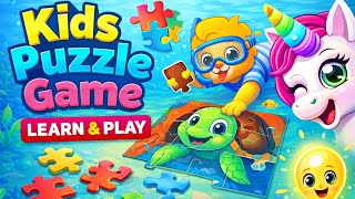 Kids Puzzle Game🧩| Baby Learning Jigsaw Puzzles | Puzzle Kids Gameplay for Toddlers👶 | Fun&Education screenshot 5