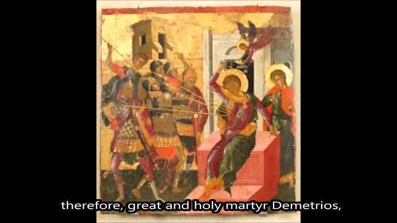 Hymn of St Demetrios Eng YouTube