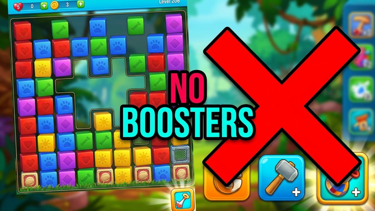 Pet Rescue Saga level 206 no boosters, no hammers 😈 ►TOBIAS DEAMON◄