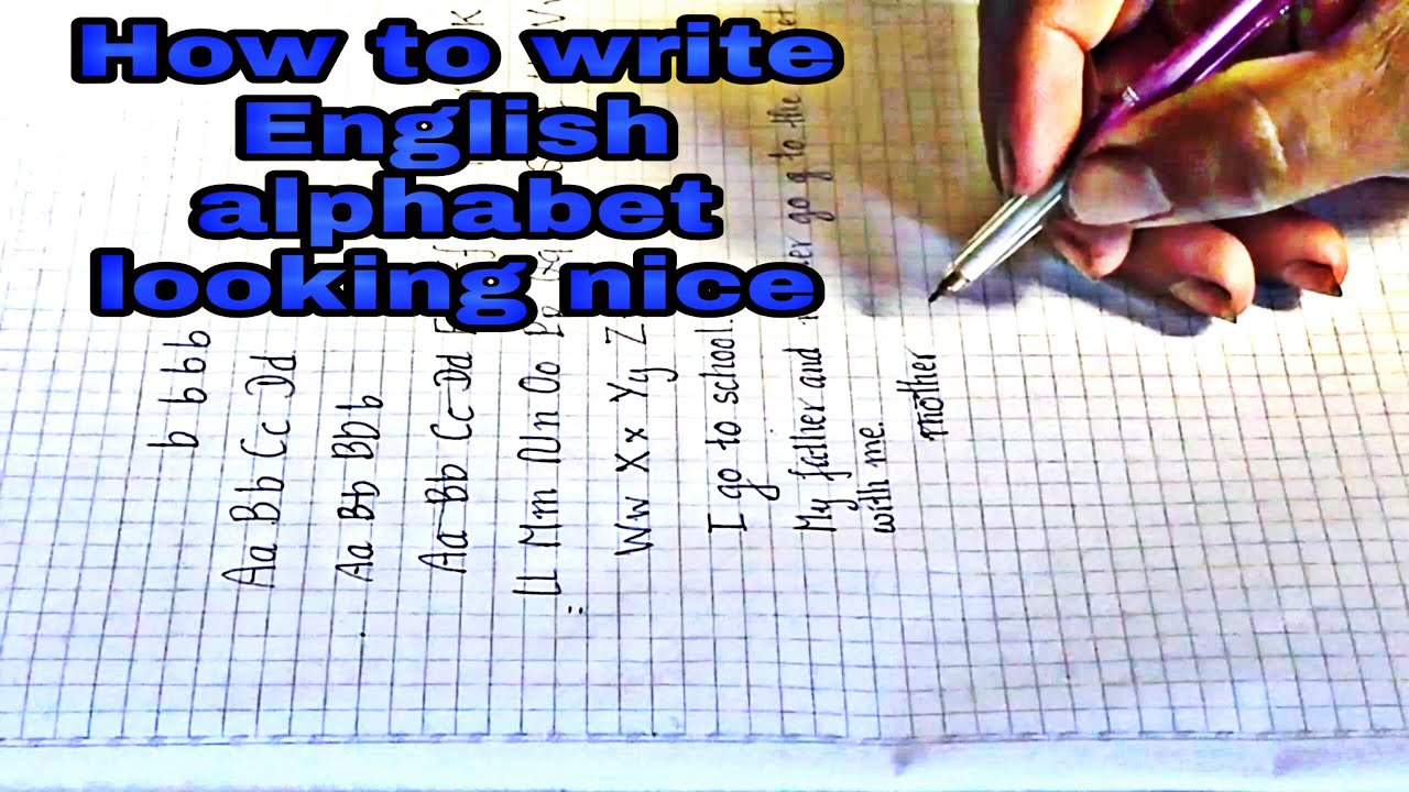 Beautiful English handwriting style/ Clean sharp cursive handwriting ...